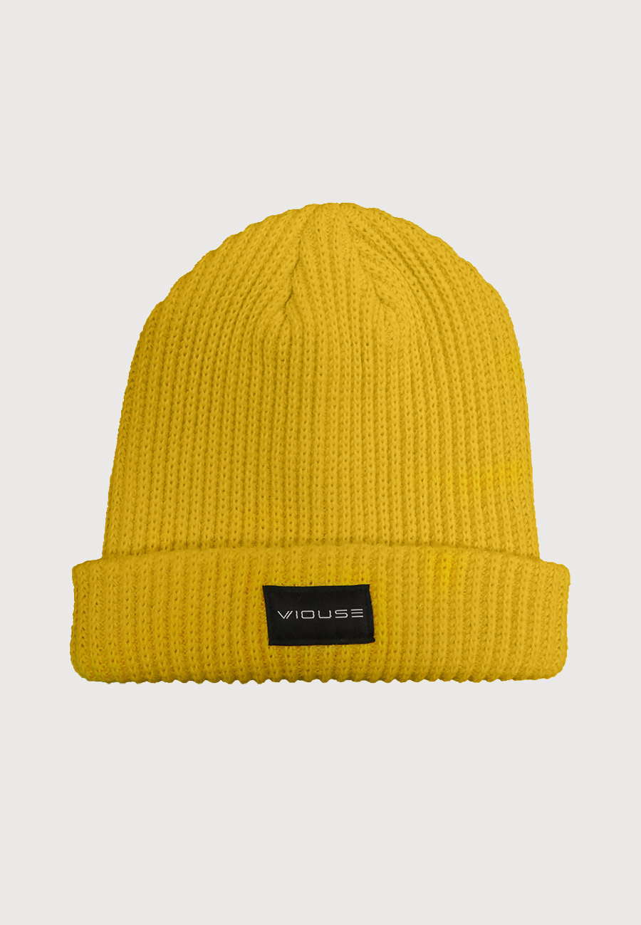Logo Stick Rip Beanie Gold
