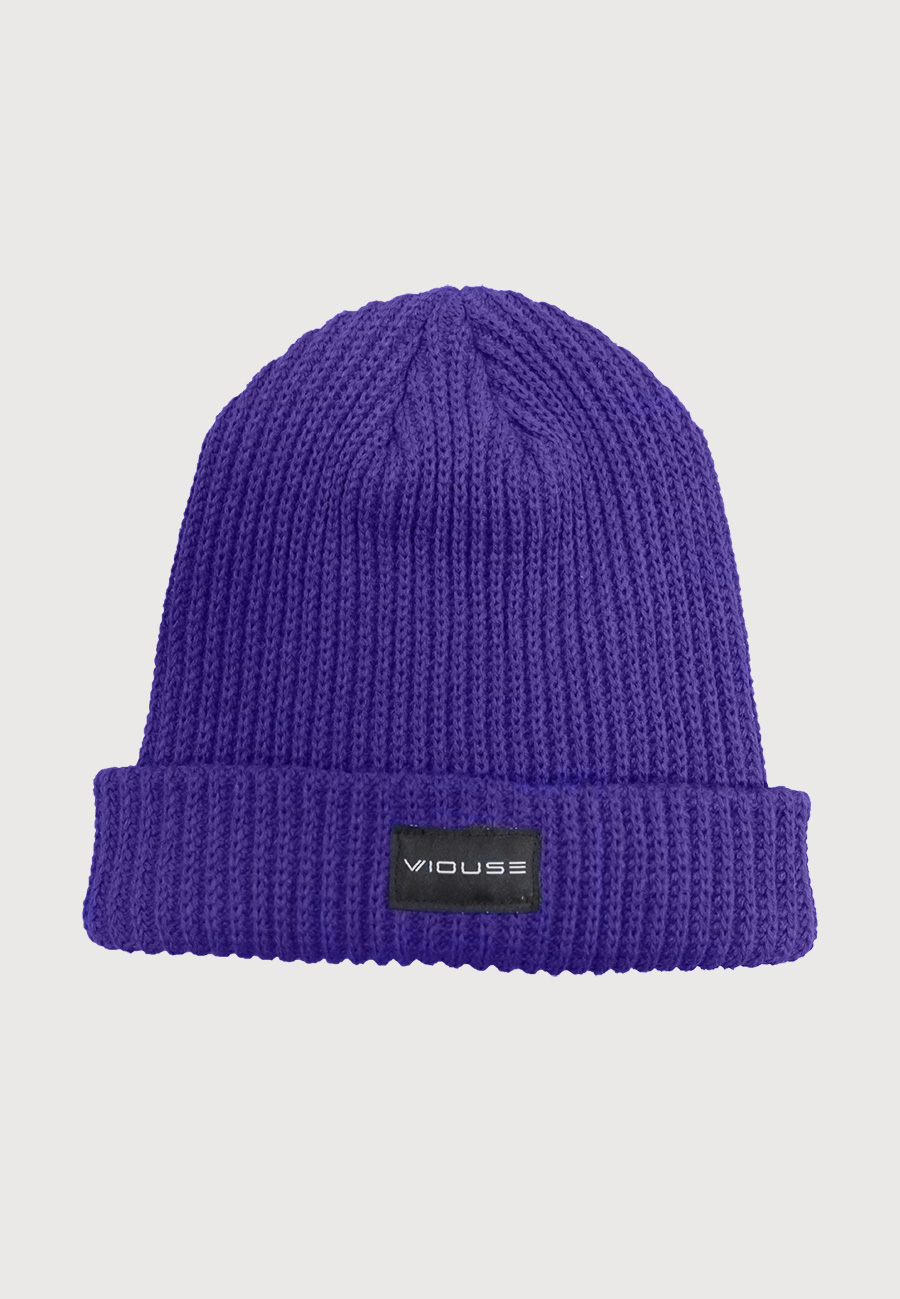Logo Stick Rip Beanie Purple