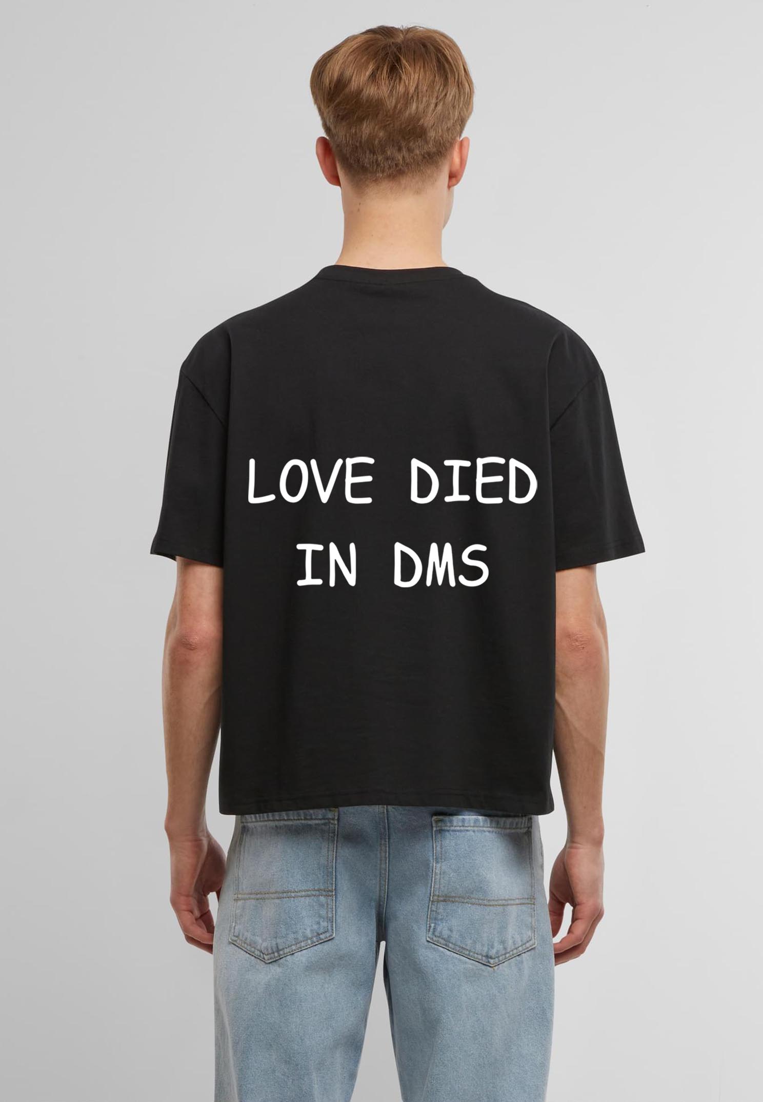 LDID Cropped Oversize Black Tee