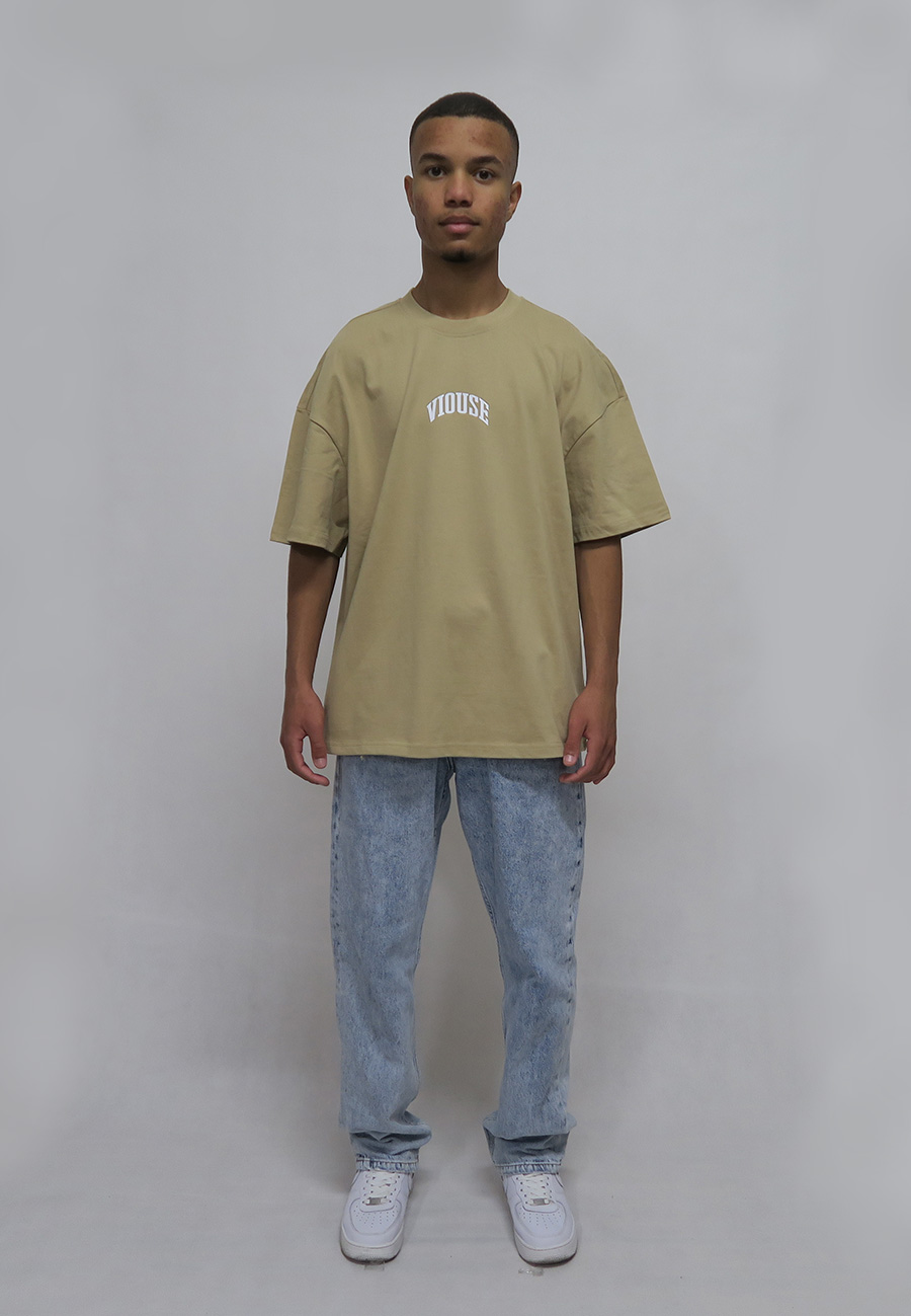 Mountain Ultra Heavy Oversize Beige Tee