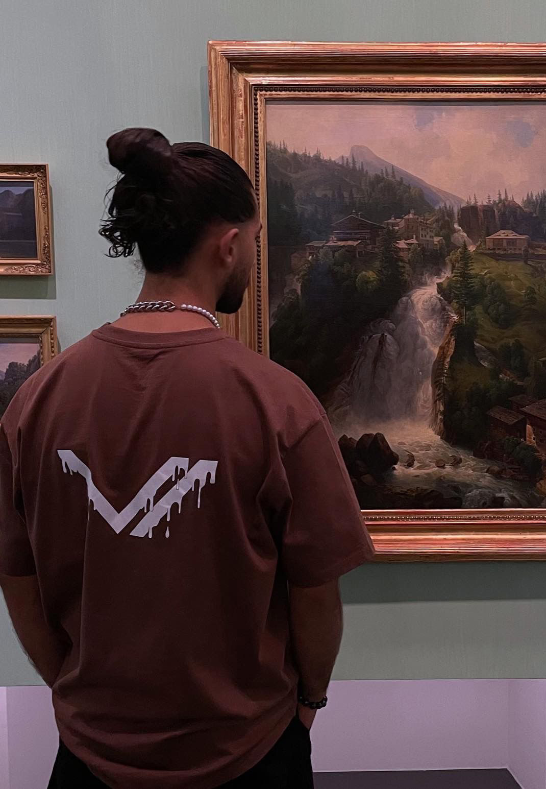 Blob Heavy Oversize Brown Tee