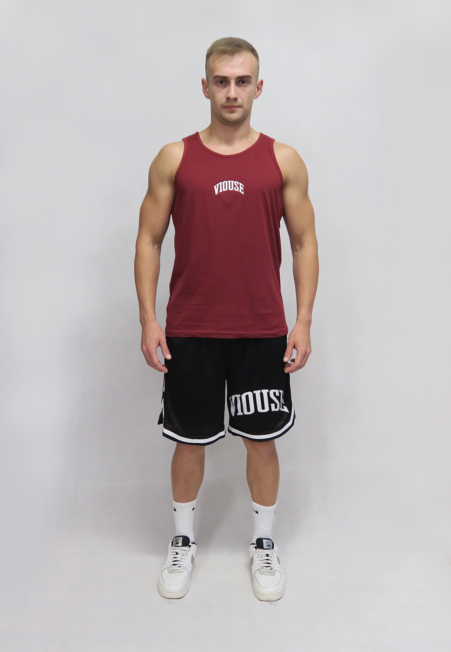 Cali Trend Tanktop Burgundy Goku Edition