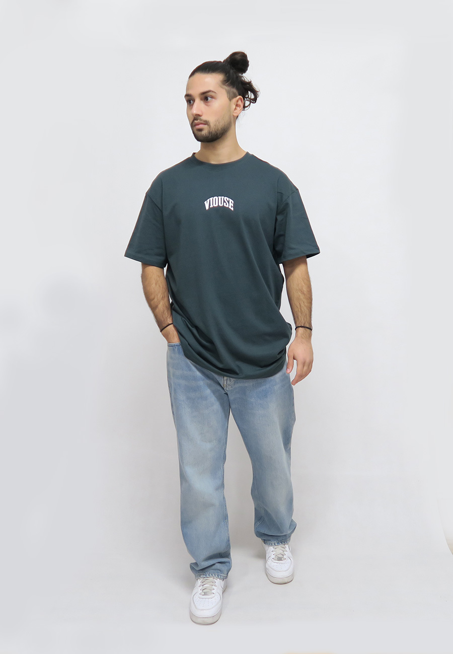 C.M Heavy Oversize Bottlegreen Tee